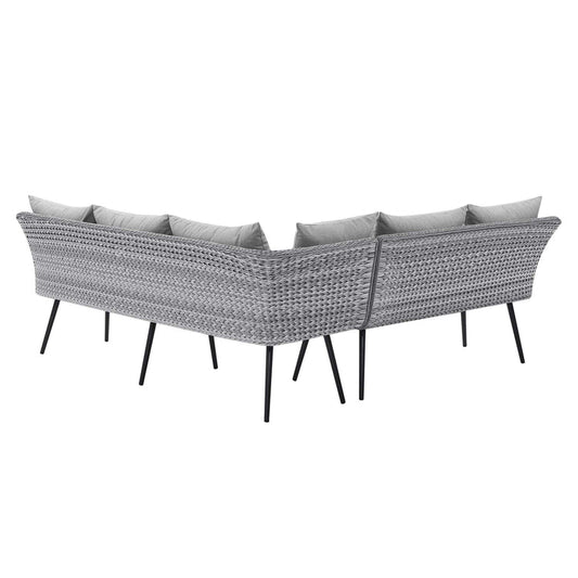 Endeavor Wicker Rattan Outdoor Patio Wicker Rattan Seating Set - Default Title