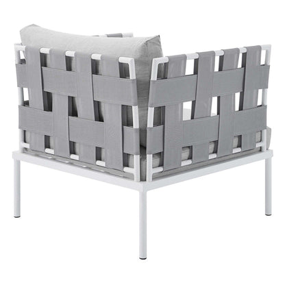 Harmony Sunbrella® Outdoor Patio Aluminum Armchair - Gray Gray
