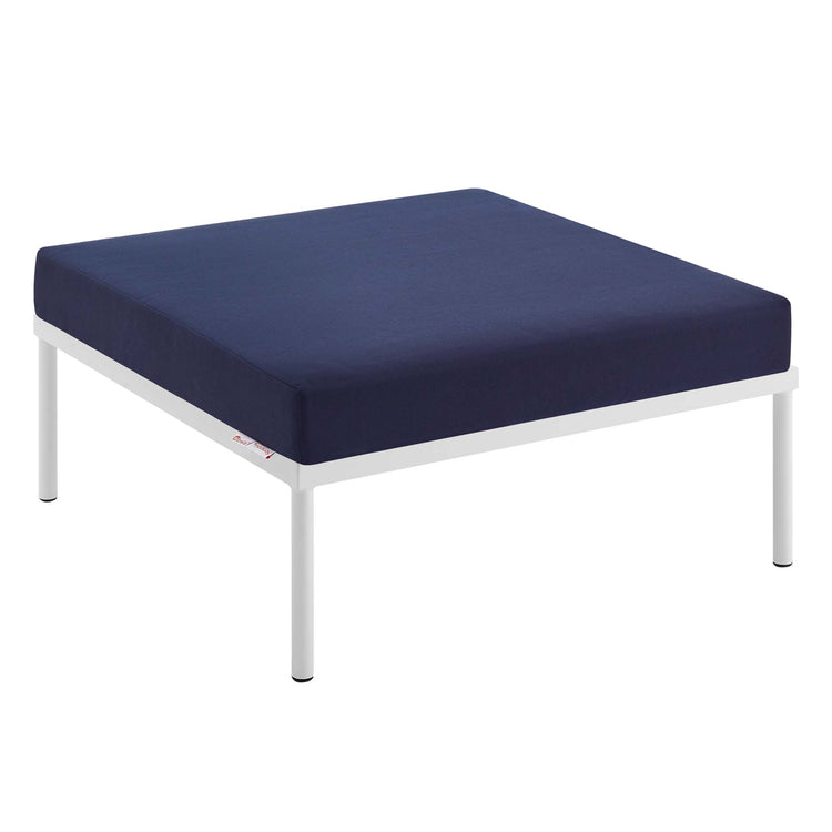 Harmony Sunbrella® Outdoor Patio Aluminum Ottoman - Navy