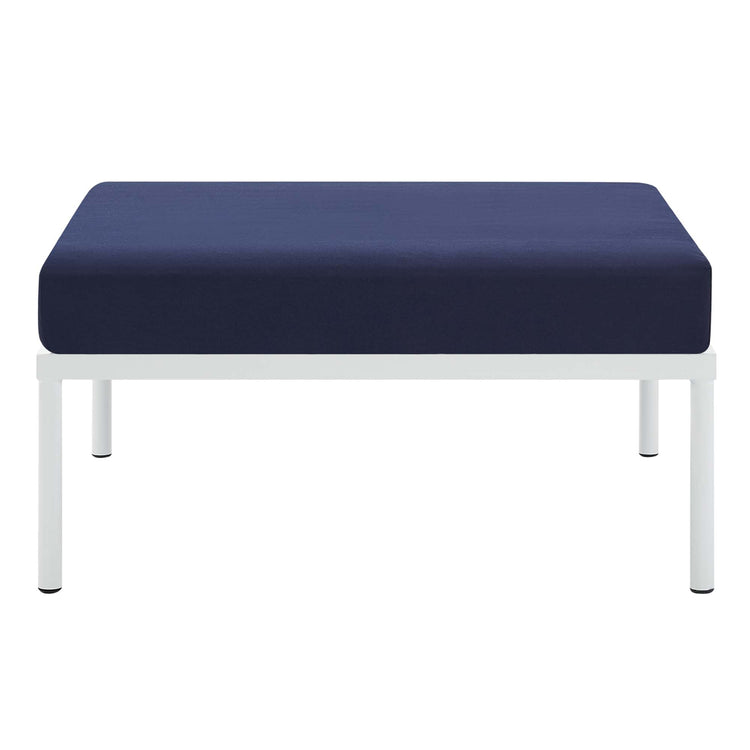 Harmony Sunbrella® Outdoor Patio Aluminum Ottoman - Navy