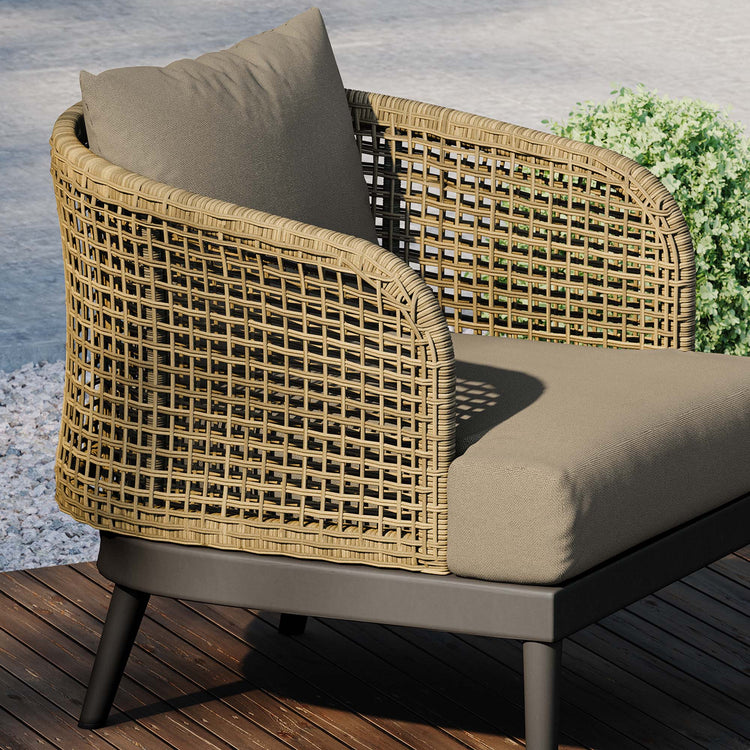 Meadow Outdoor Patio Armchair - Natural Taupe