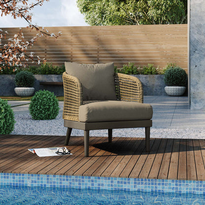Meadow Outdoor Patio Armchair - Natural Taupe