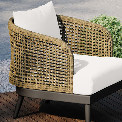 Meadow Outdoor Patio Armchair - Natural White