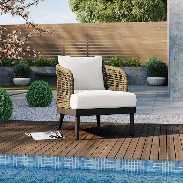 Meadow Outdoor Patio Armchair - Natural White