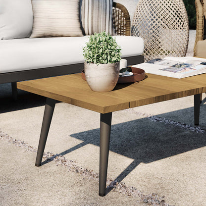 Meadow Outdoor Patio Teak Wood Coffee Table - Default Title
