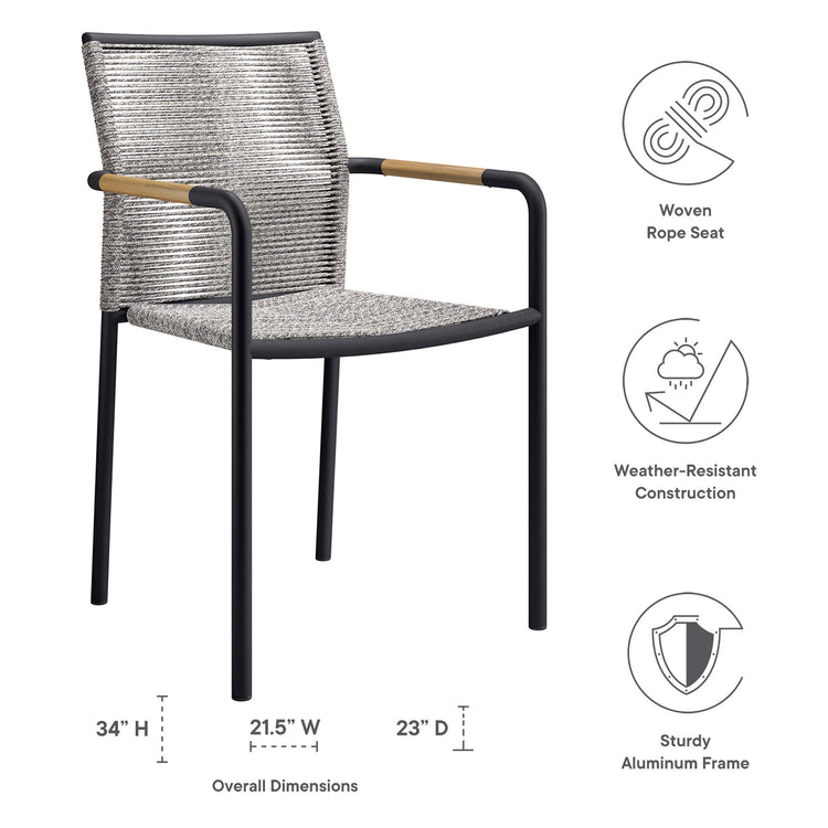 Serenity Outdoor Patio Armchairs Set of 2 - Default Title