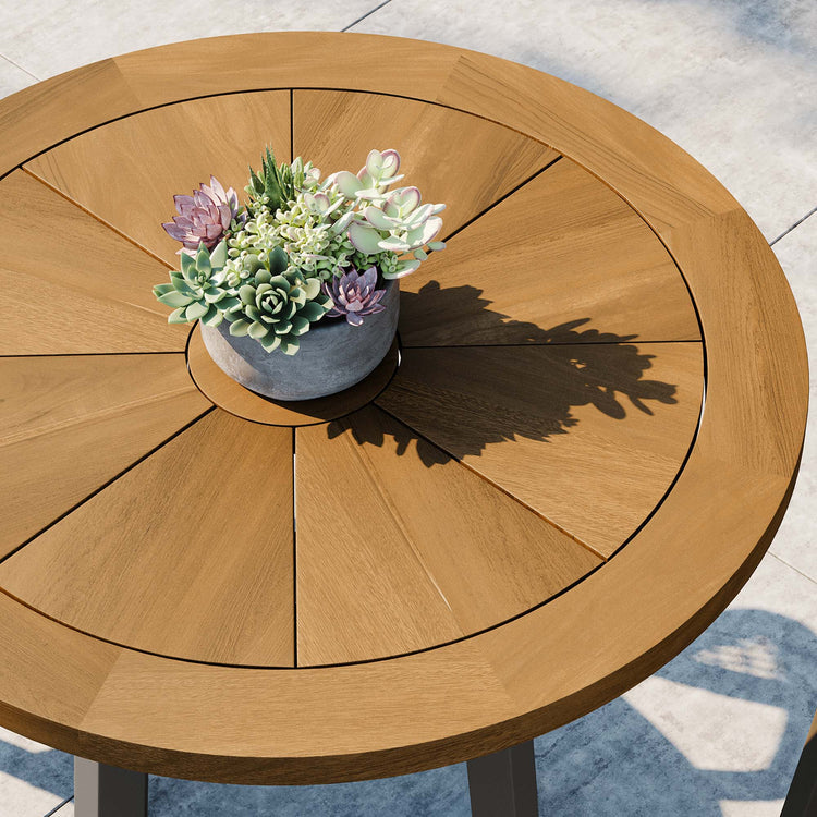 Meadow Outdoor Patio Teak Wood Dining Table - Default Title