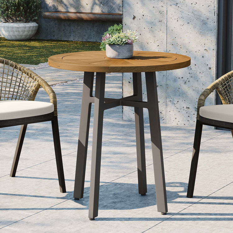 Meadow Outdoor Patio Teak Wood Dining Table - Default Title