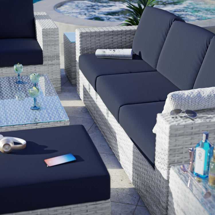 Convene 6-Piece Outdoor Patio Set - Light Gray Navy