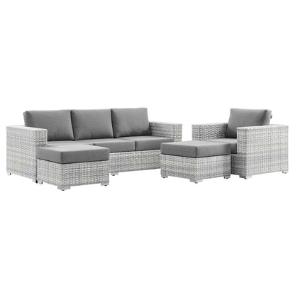 Convene 4-Piece Outdoor Patio Set - Light Gray Gray