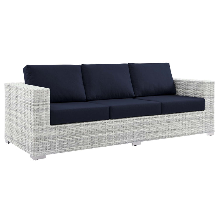 Convene 4-Piece Outdoor Patio Set - Light Gray Navy