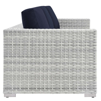 Convene 4-Piece Outdoor Patio Set - Light Gray Navy