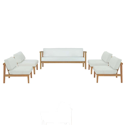 Bayport 5 Piece Outdoor Patio Teak Set - Default Title