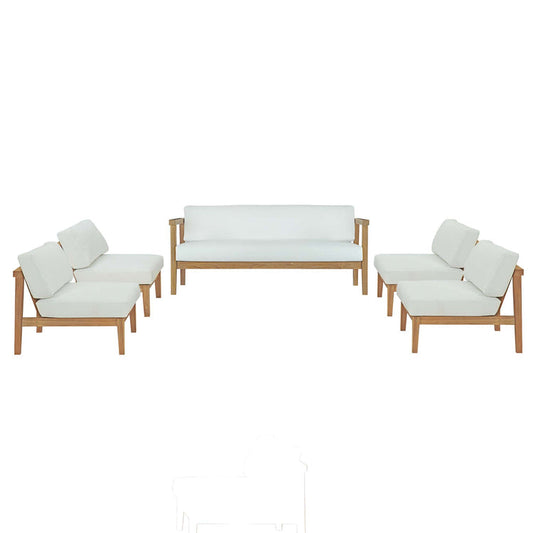 Bayport 5 Piece Outdoor Patio Teak Set - Default Title