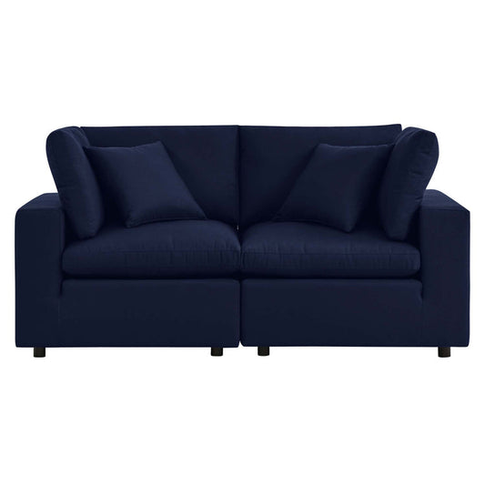 Commix Sunbrella® Outdoor Patio Loveseat - Navy