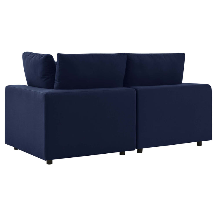 Commix Sunbrella® Outdoor Patio Loveseat - Navy