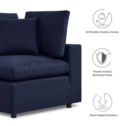 Commix Sunbrella® Outdoor Patio Loveseat - Navy