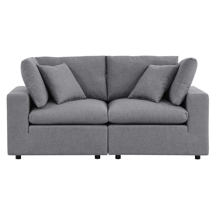 Commix Sunbrella® Outdoor Patio Loveseat - Gray