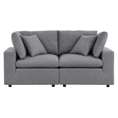 Commix Sunbrella® Outdoor Patio Loveseat - Gray