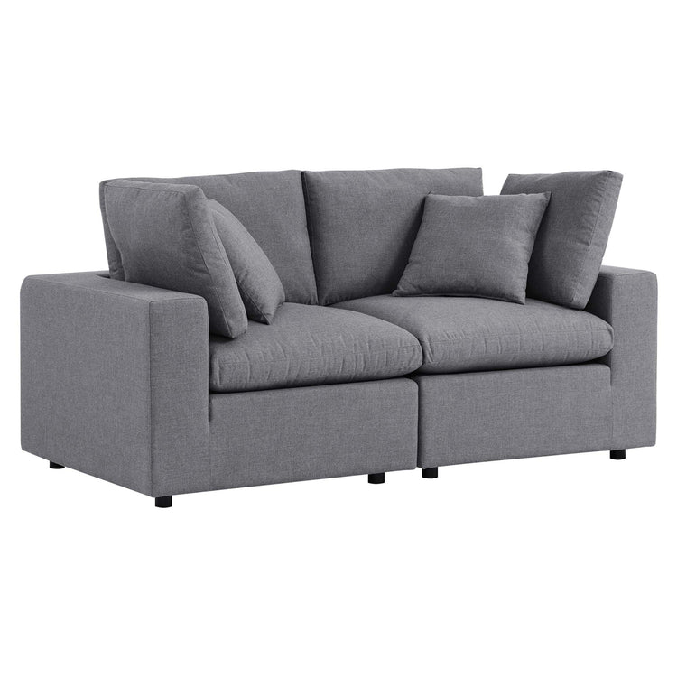 Commix Sunbrella® Outdoor Patio Loveseat - Gray