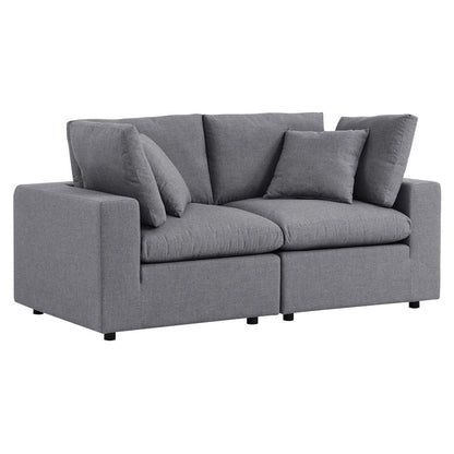 Commix Sunbrella® Outdoor Patio Loveseat - Gray