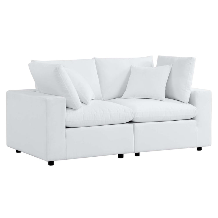 Commix Sunbrella® Outdoor Patio Loveseat - White