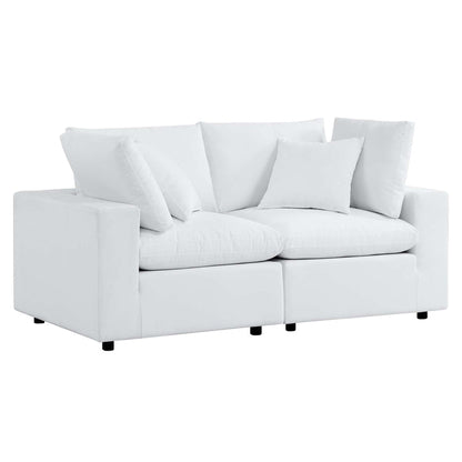 Commix Sunbrella® Outdoor Patio Loveseat - White