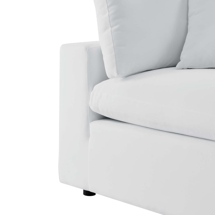 Commix Sunbrella® Outdoor Patio Loveseat - White