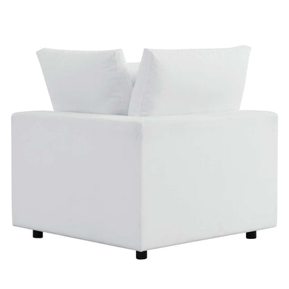 Commix Sunbrella® Outdoor Patio Loveseat - White