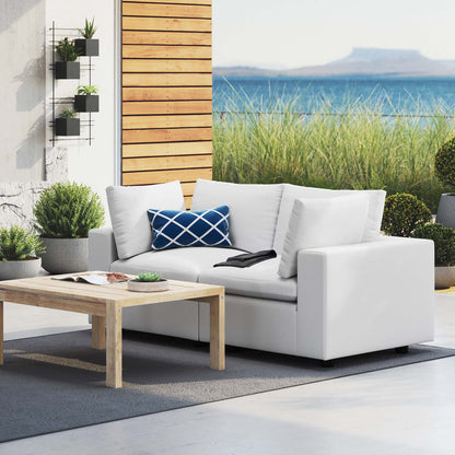 Commix Sunbrella® Outdoor Patio Loveseat - White