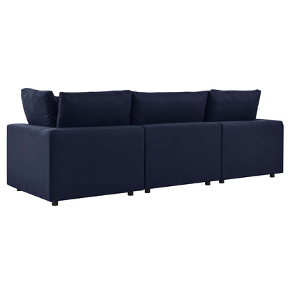 Commix Overstuffed Outdoor Patio Sofa - Navy