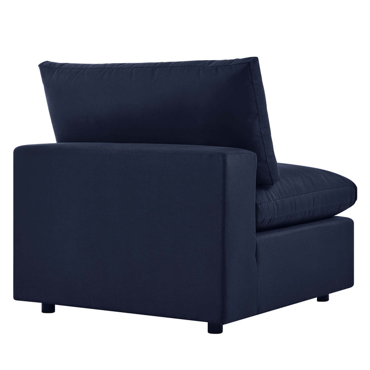 Commix Overstuffed Outdoor Patio Sofa - Navy
