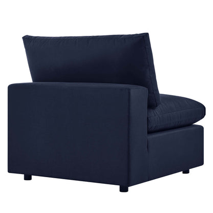Commix Overstuffed Outdoor Patio Sofa - Navy