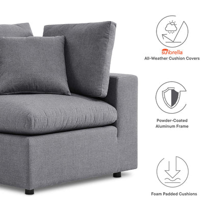 Commix Sunbrella® Outdoor Patio Sofa - Gray