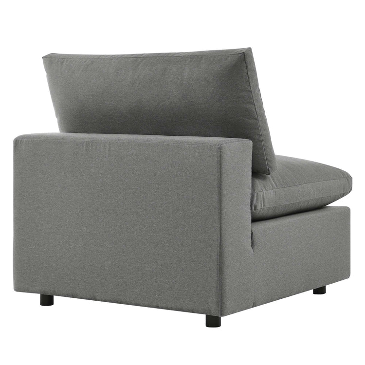 Commix 4-Piece Outdoor Patio Sectional Sofa - Charcoal