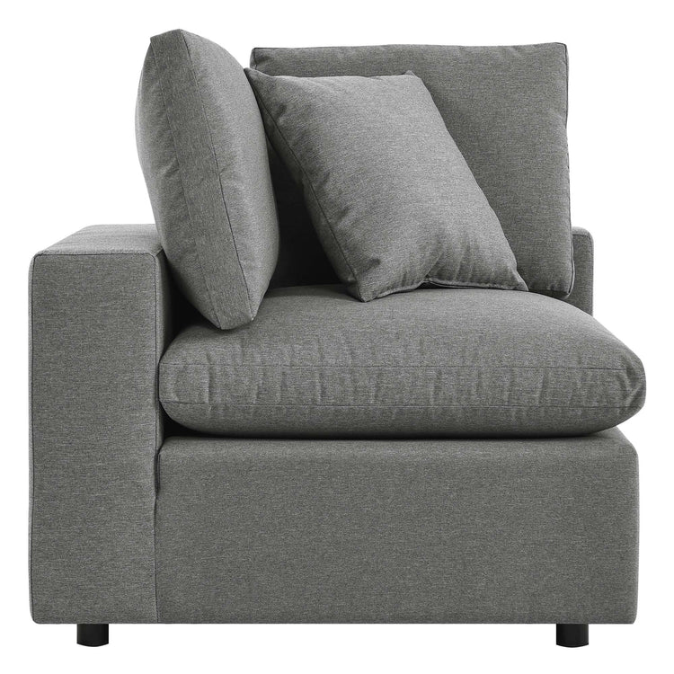 Commix 4-Piece Outdoor Patio Sectional Sofa - Charcoal