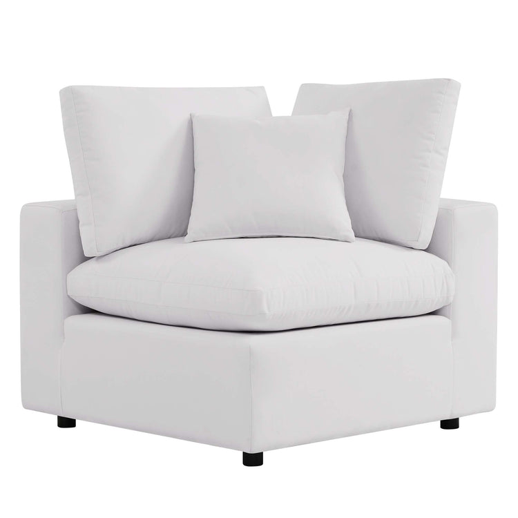 Commix 4-Piece Outdoor Patio Sectional Sofa - White