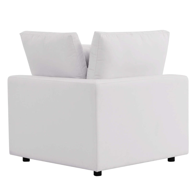 Commix 4-Piece Outdoor Patio Sectional Sofa - White
