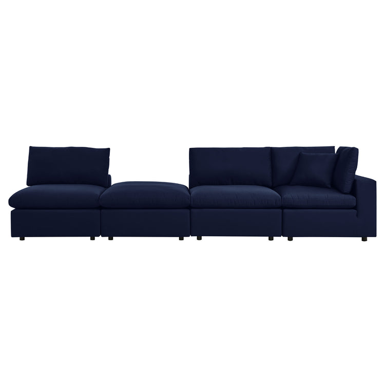 Commix 4-Piece Sunbrella® Outdoor Patio Sectional Sofa - Navy