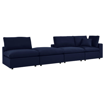 Commix 4-Piece Sunbrella® Outdoor Patio Sectional Sofa - Navy
