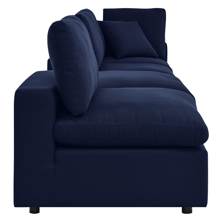 Commix 4-Piece Sunbrella® Outdoor Patio Sectional Sofa - Navy