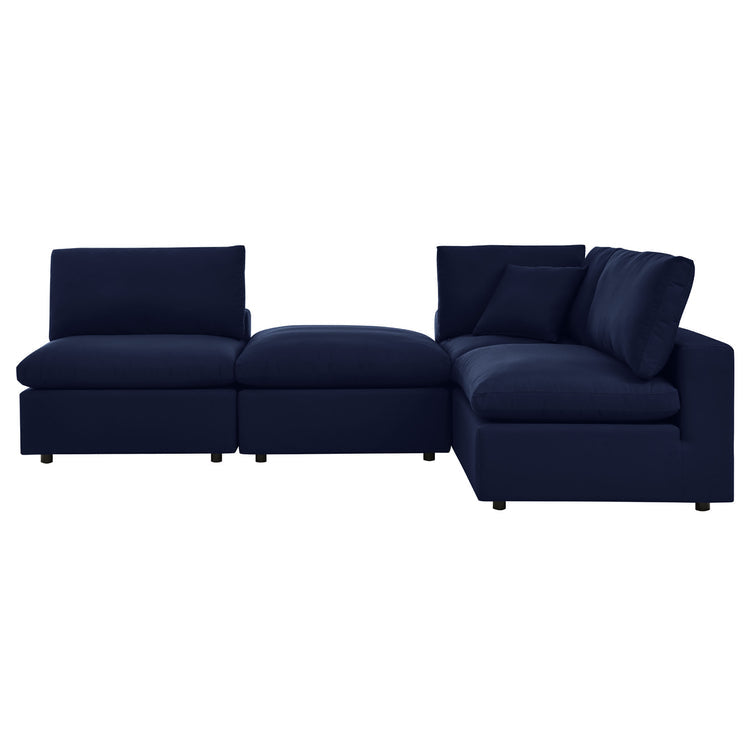 Commix 4-Piece Sunbrella® Outdoor Patio Sectional Sofa - Navy