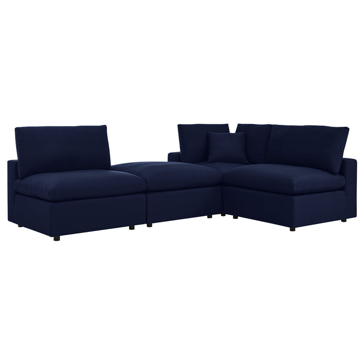 Commix 4-Piece Sunbrella® Outdoor Patio Sectional Sofa - Navy