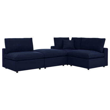 Commix 4-Piece Sunbrella® Outdoor Patio Sectional Sofa - Navy