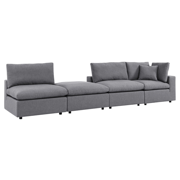 Commix 4-Piece Sunbrella® Outdoor Patio Sectional Sofa - Gray