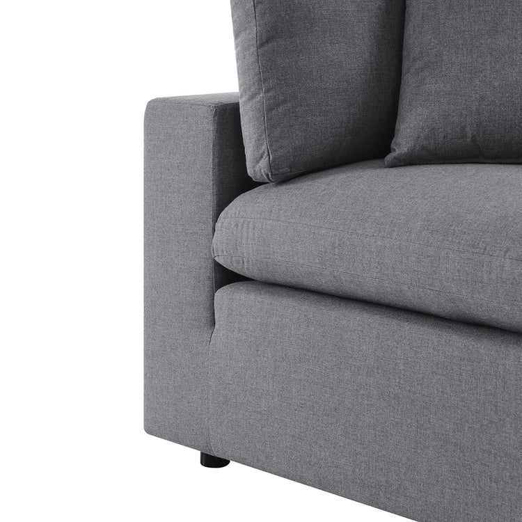 Commix 4-Piece Sunbrella® Outdoor Patio Sectional Sofa - Gray