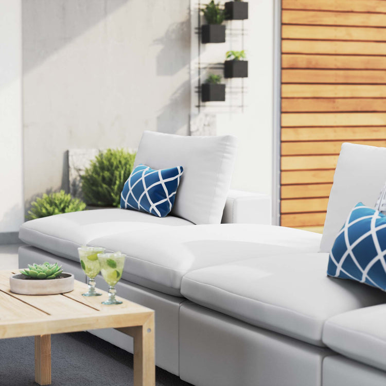 Commix 4-Piece Sunbrella® Outdoor Patio Sectional Sofa - White