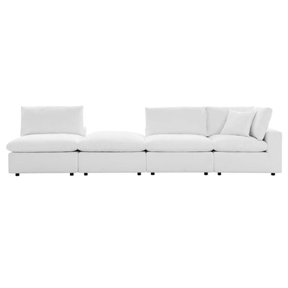 Commix 4-Piece Sunbrella® Outdoor Patio Sectional Sofa - White