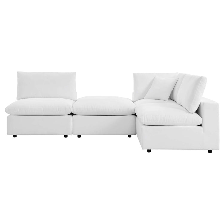 Commix 4-Piece Sunbrella® Outdoor Patio Sectional Sofa - White