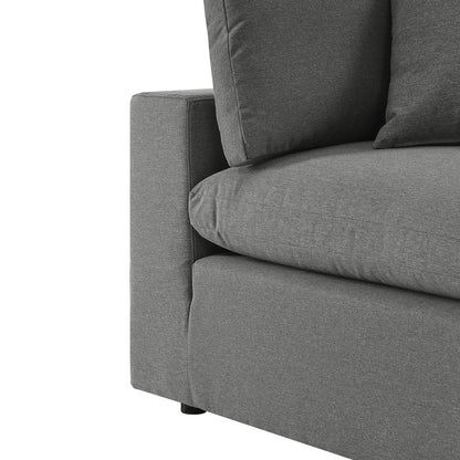 Commix 6-Piece Outdoor Patio Sectional Sofa - Charcoal